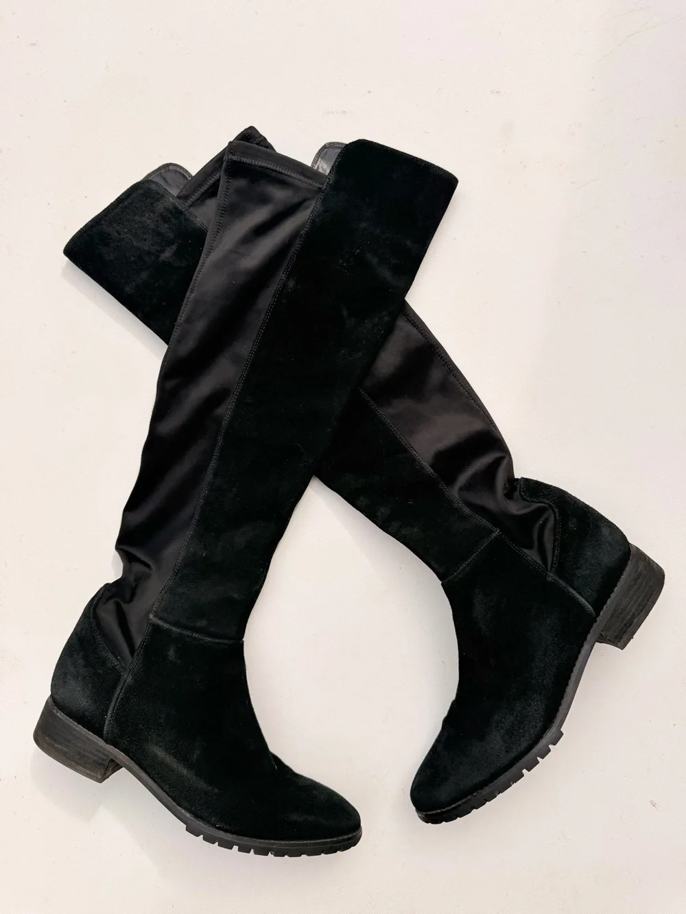 Blondo waterproof black suede knee high boot